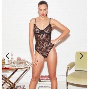 Fleur Du Mal black lace bodysuit